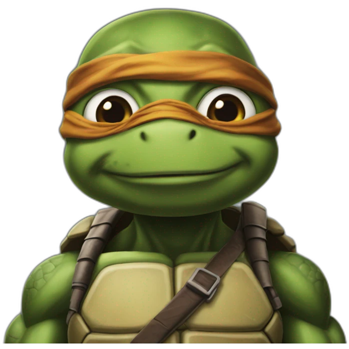 ninja turtle hyper realistic emoji