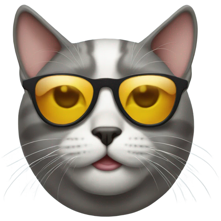 Cat with sunglasses emoji