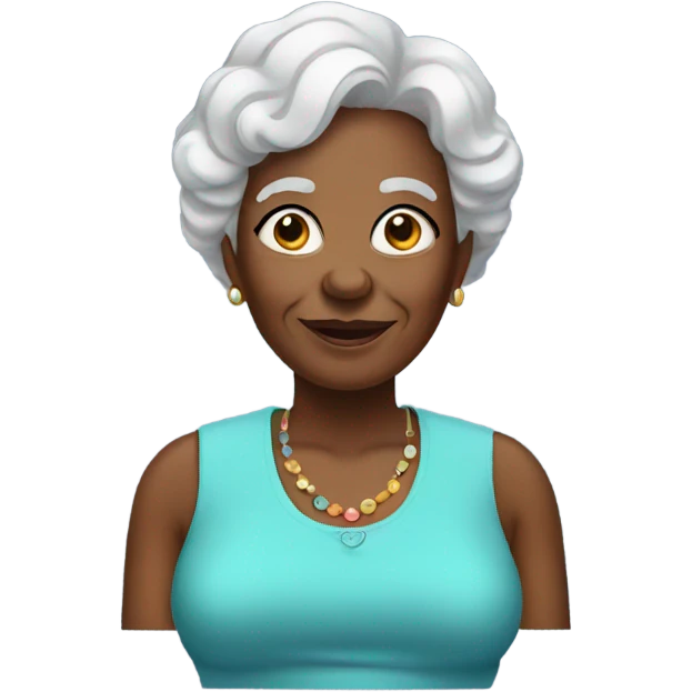 Beautiful black grandma emoji
