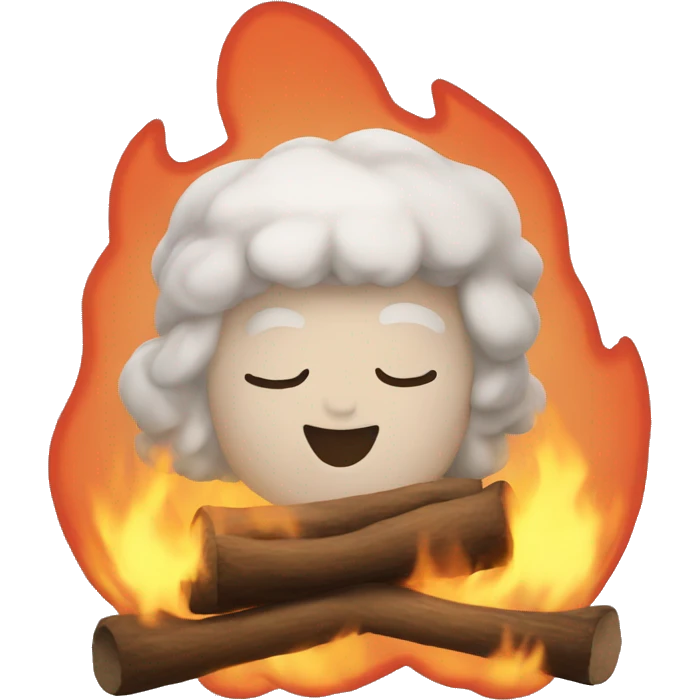 Cozy fire emoji