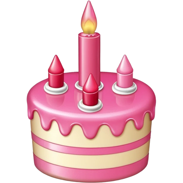 Birthday cake lipgloss  emoji
