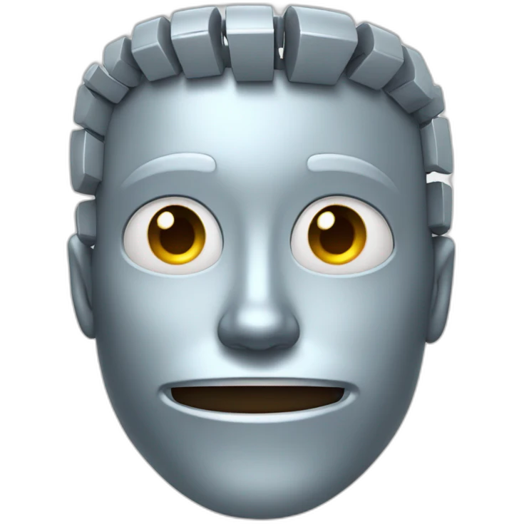 /robotic-Grinning-Face-with-Sweat emoji