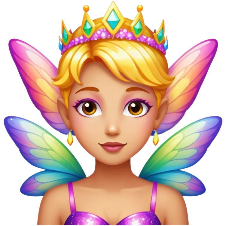 Colorful Birthday fairy emoji