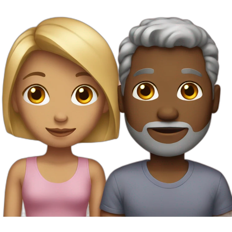 Love interracial emoji