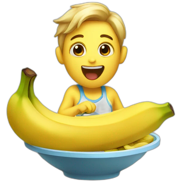 eating banana emoji