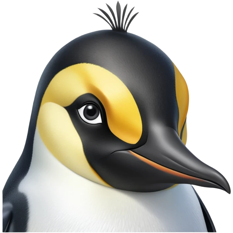 cinematic-adult-emperor-penguin-portrait-emoji,-head-tilted-playfully-and-inquisitively,-with-glossy,-pristine-plumage,-sparkling-eyes-filled-with-curiosity,-simplified-yet-irresistibly-adorable-features, black face emoji