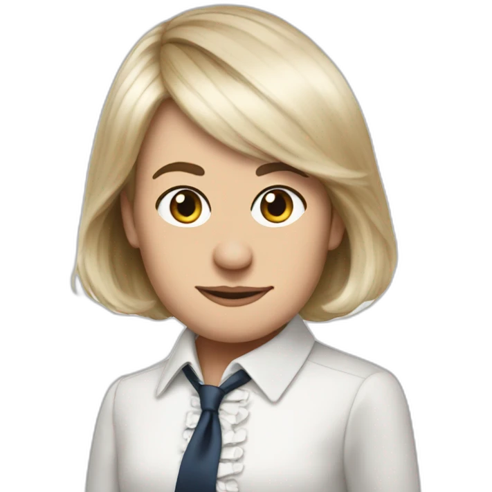 president macron dressed up like a girl emoji