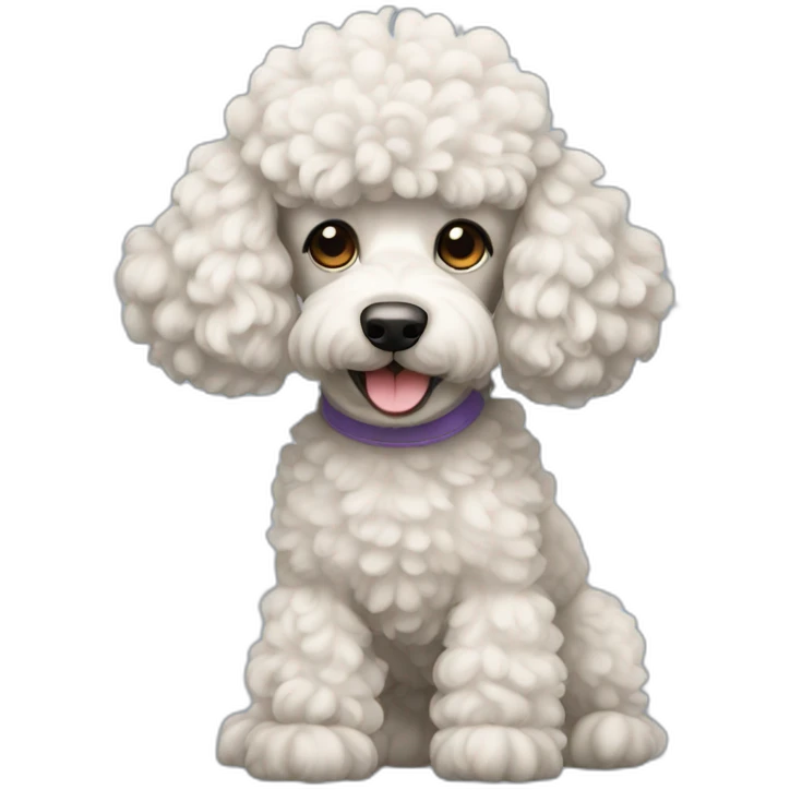 Poodle dog emoji