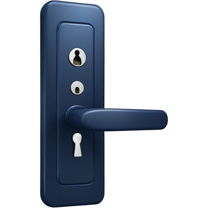 Dark blue door lock emoji