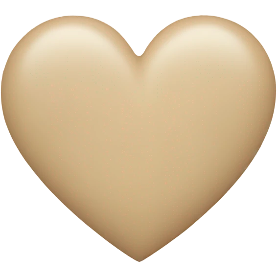 Beige heart  emoji