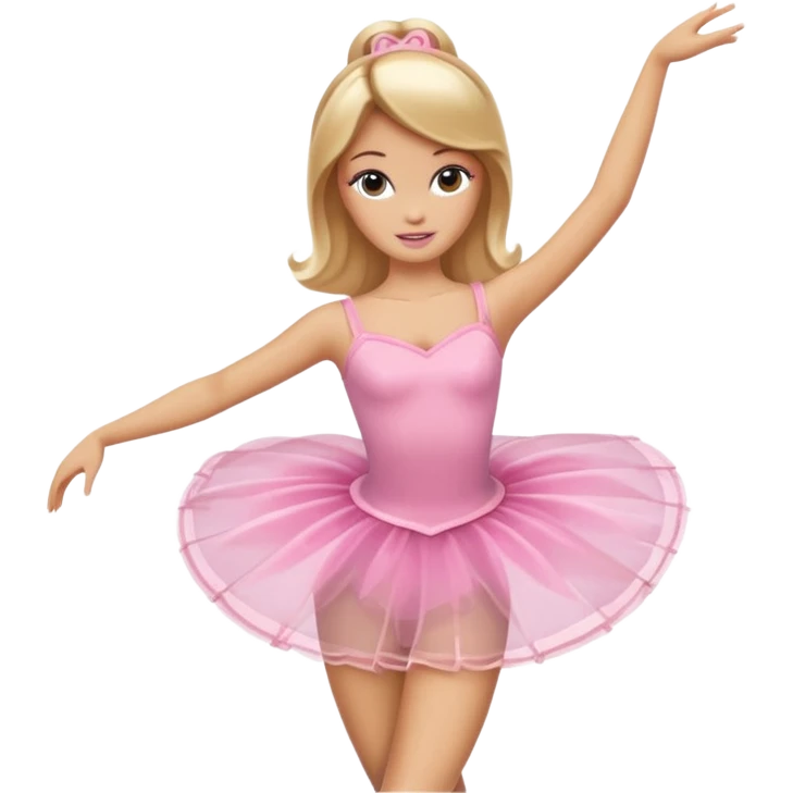 brown blonde barbie ballerina  emoji