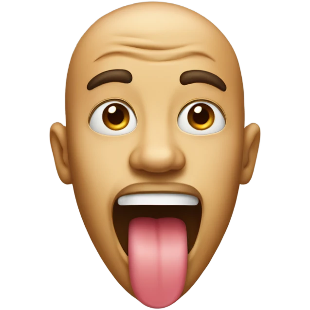 Eyes crossed tongue out  emoji