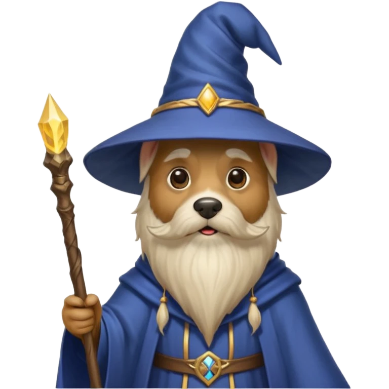 Dog wizard emoji