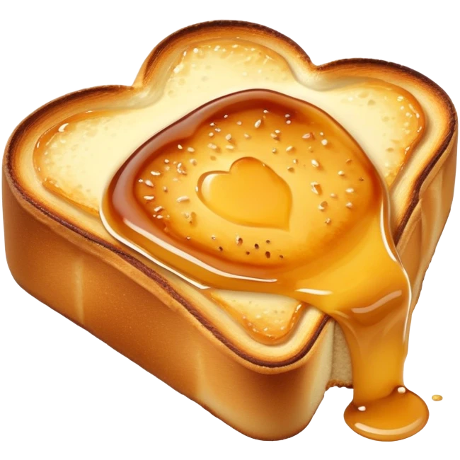 Crème brûlée toast  emoji