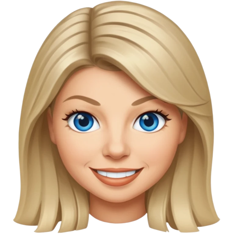 Fergie with blue eyes emoji