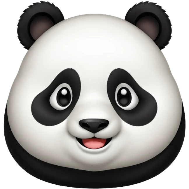 Fat panda smiling emoji