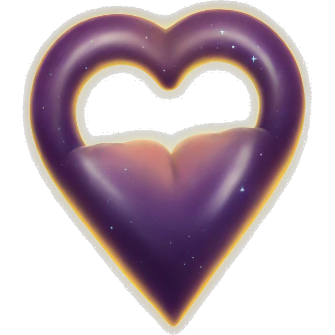  heart shape Saturn emoji