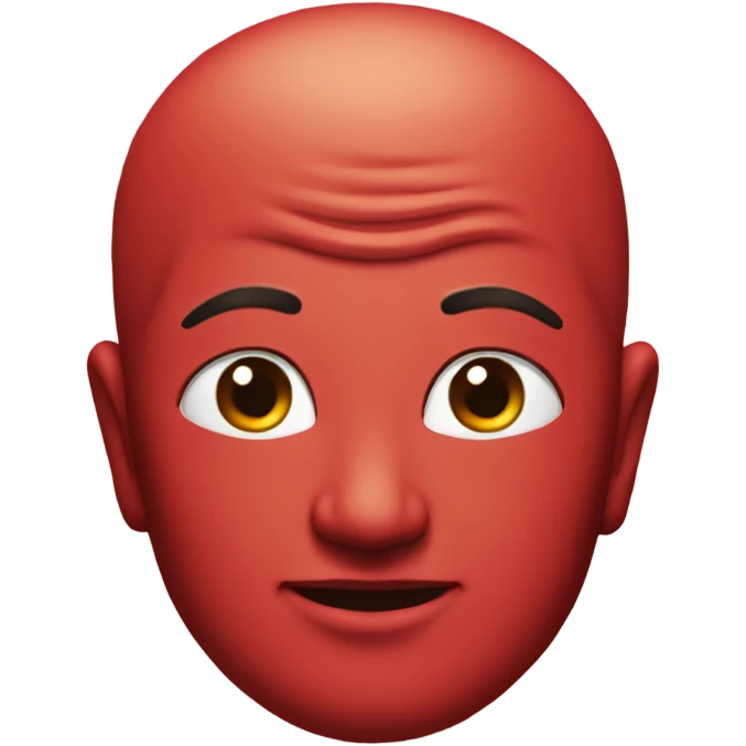 Red budda emoji