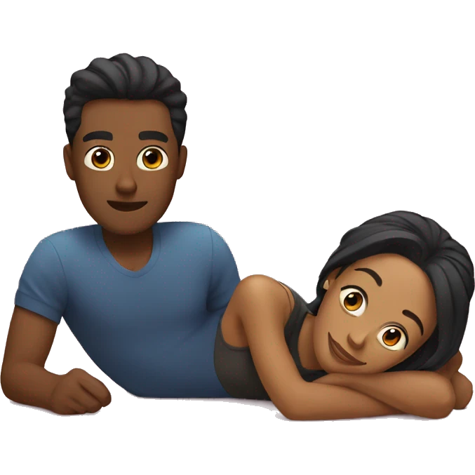 Couple laying down emoji