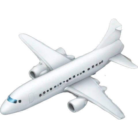 Airplane on side with 3 floors emoji