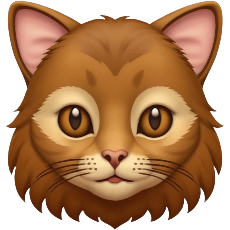 Gato con un mono encima  emoji