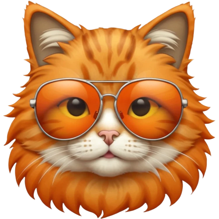 Cat wearing sunglasses emoji