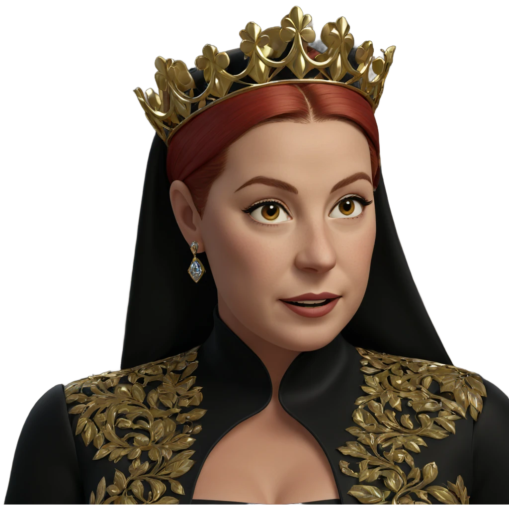 elegant girl in crown emoji