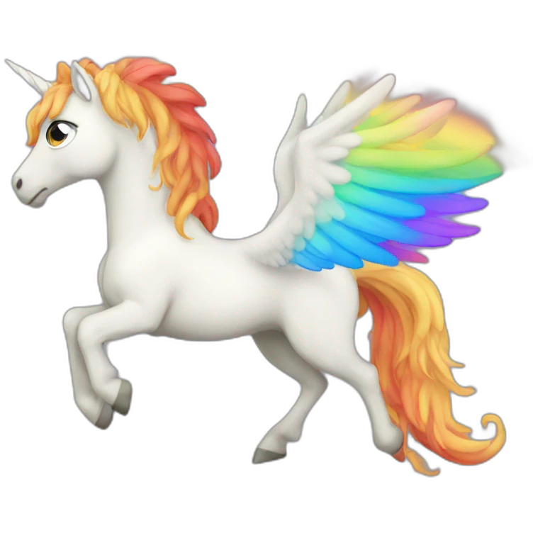 rainbow pegasus emoji
