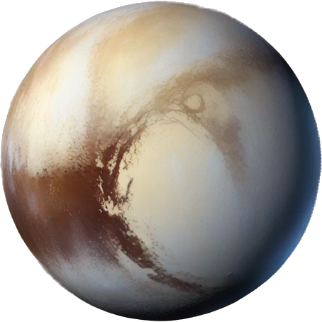 The planet Pluto emoji
