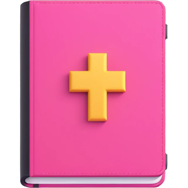 Pink Bible emoji emoji