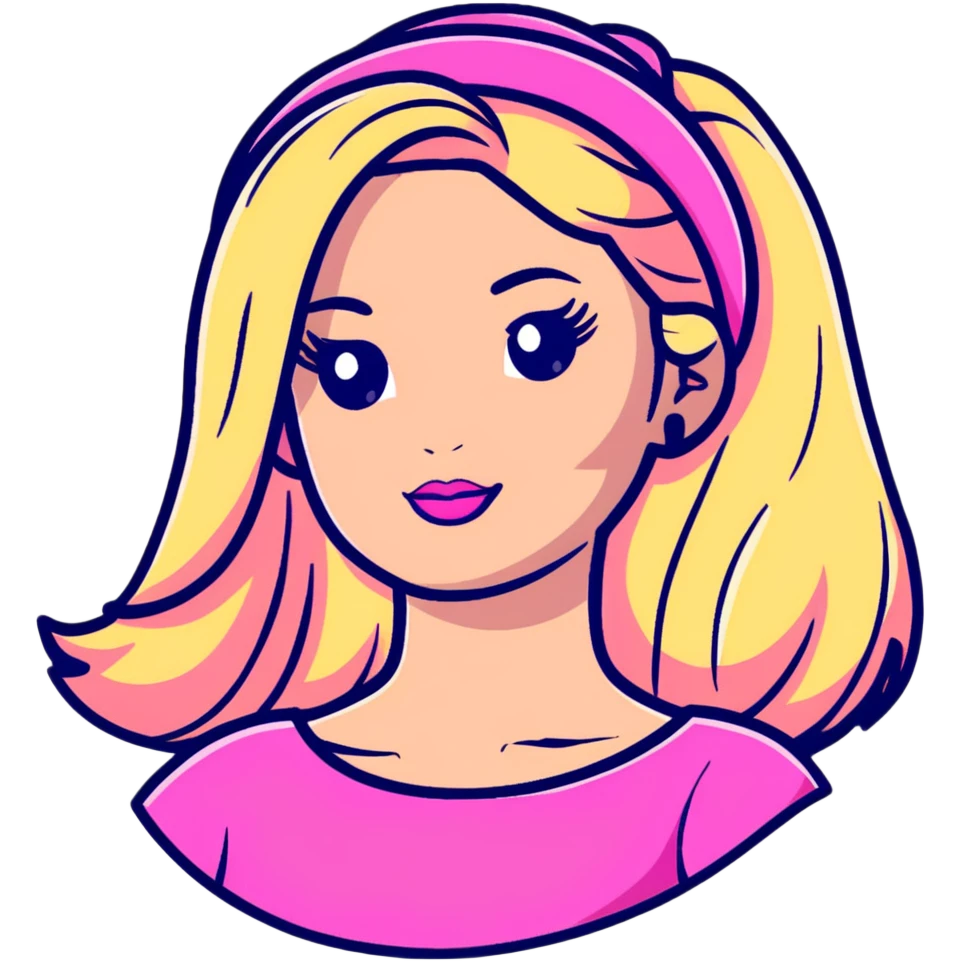 Barbie logo emoji