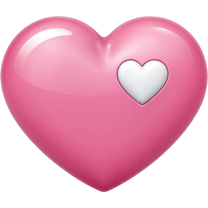 pink heart with white heart emoji