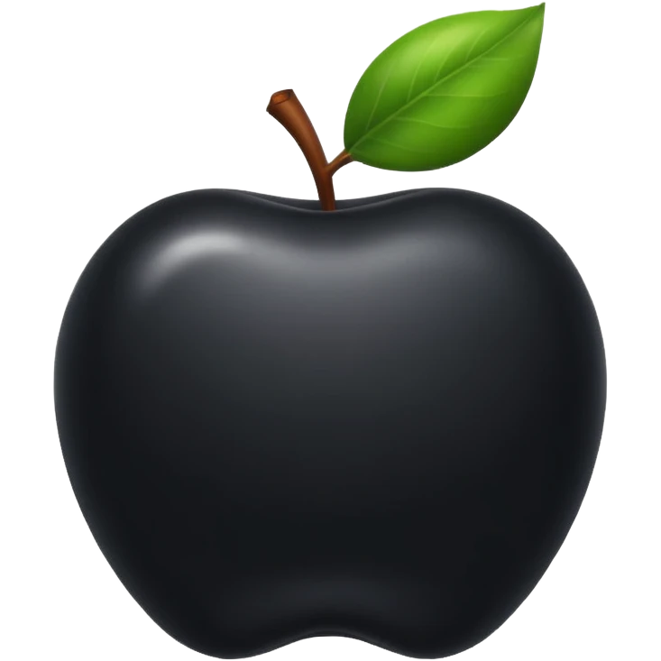 exercise nr 1 thats what it should symbolize It should look like an apple emoji The same style and be black  emoji