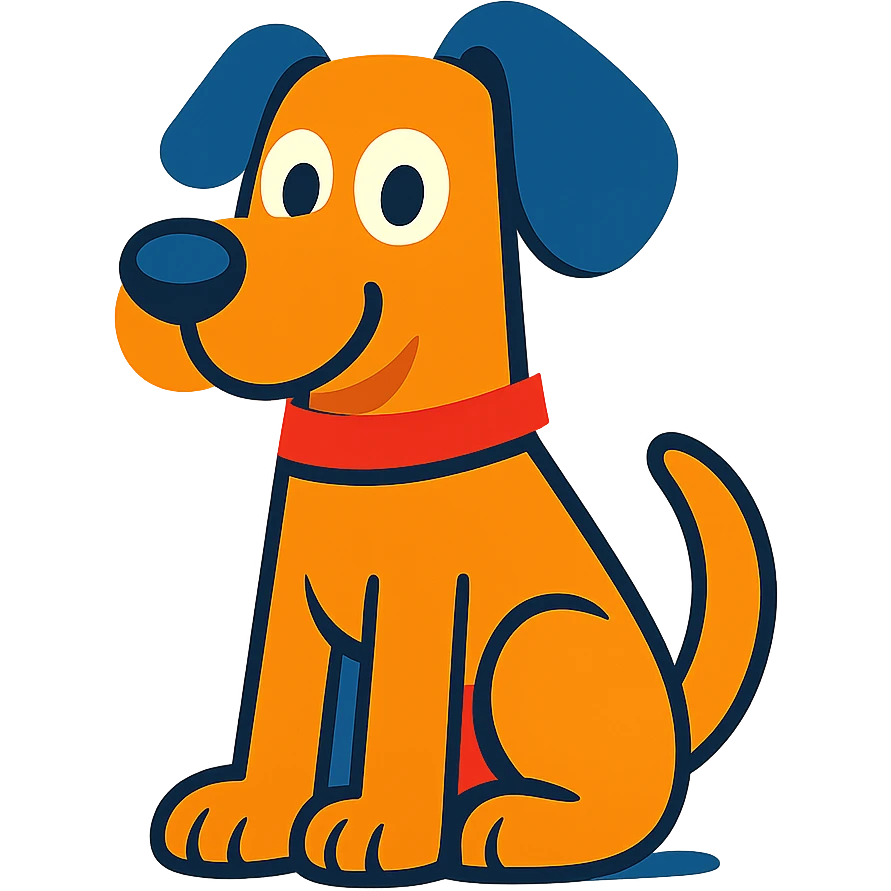 cartoon dog emoji