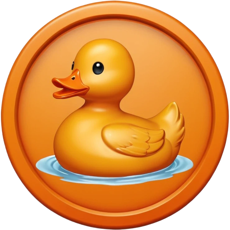 Wax approval Seal with orange duck   emoji