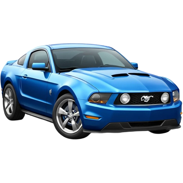 Mustang 2010 blue emoji