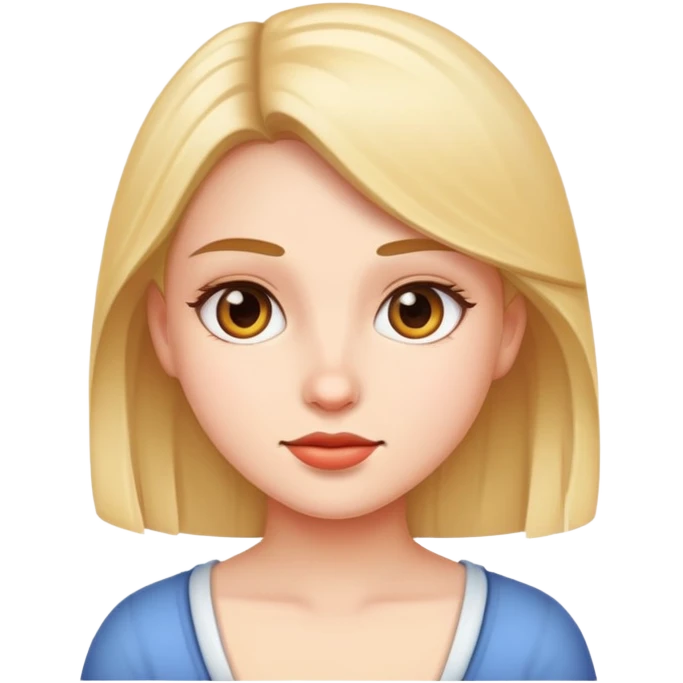 realistic portrait of girl emoji