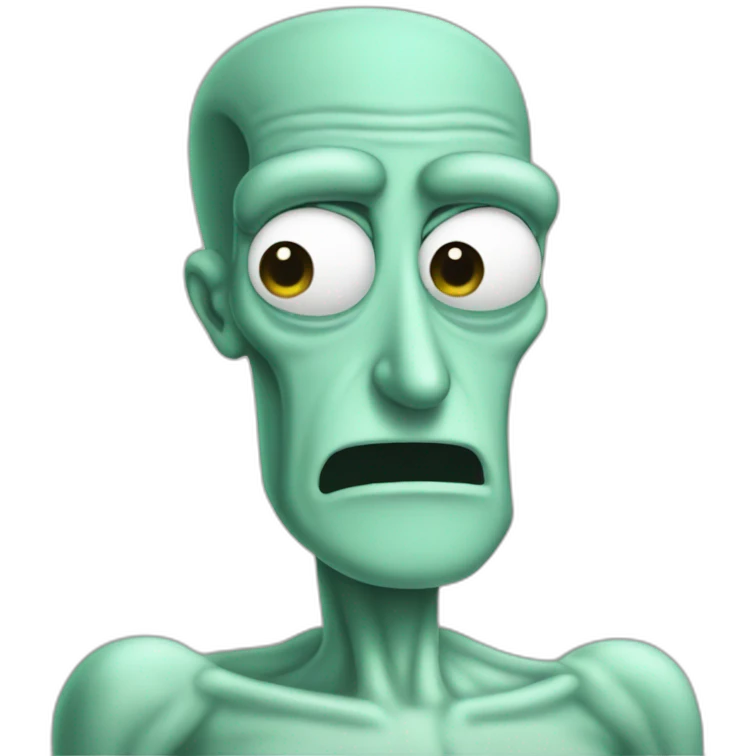 Handsome squidward emoji