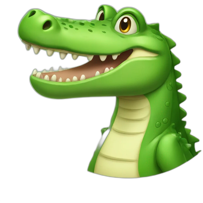 happy crocodile emoji
