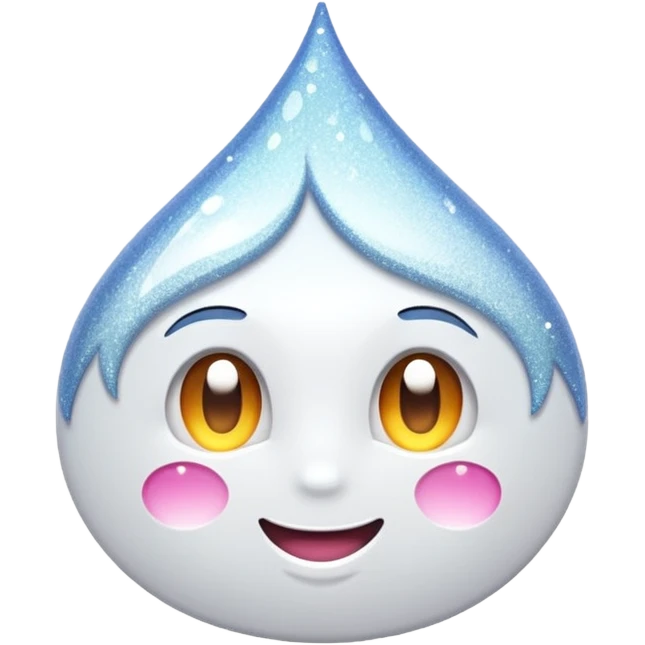 glossy white sparkle emoji