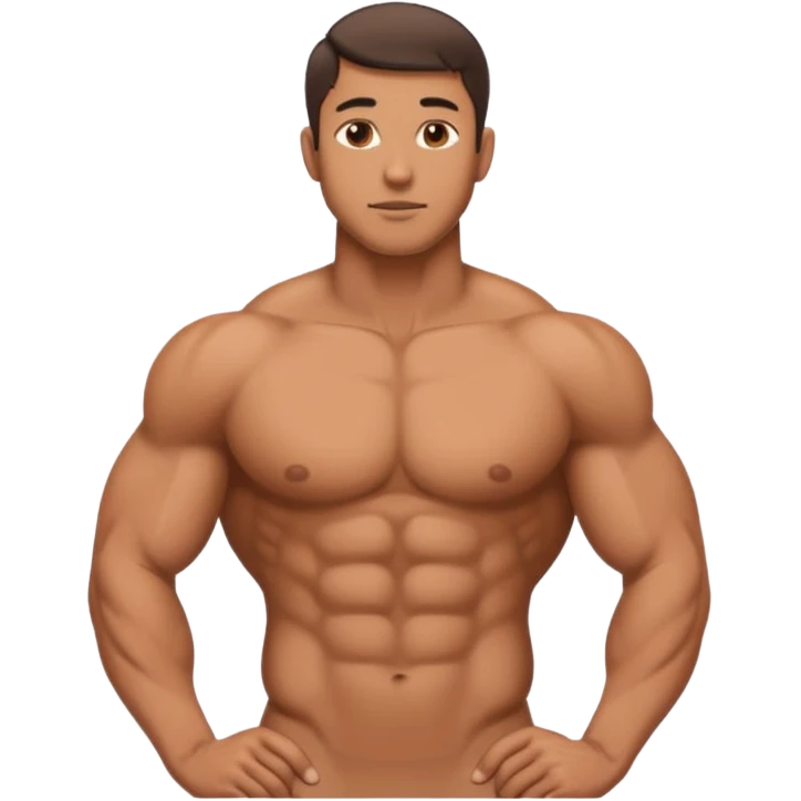 naked man side view with penis emoji