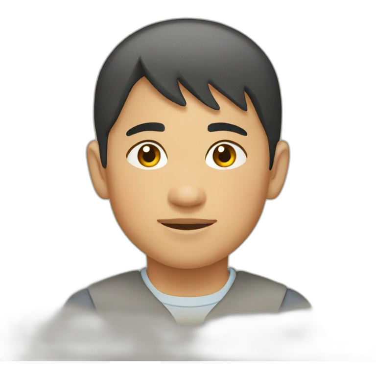 Kyrgyz boy in kalpak emoji