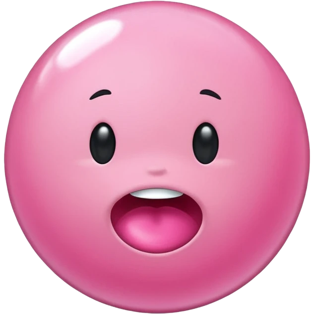 Bubble gum emoji