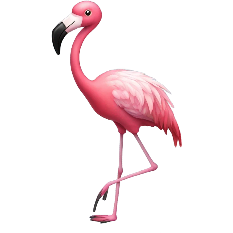 Flamingo tap dancing emoji