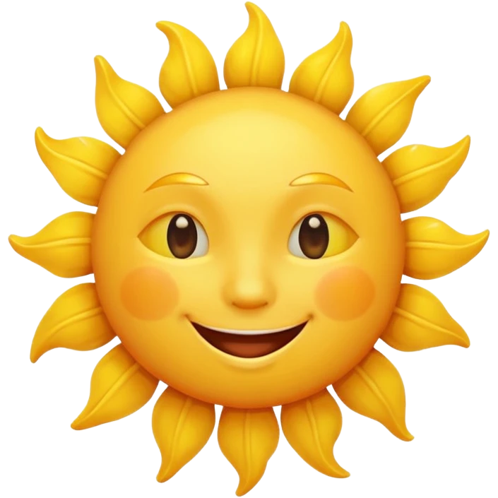 smiling sun emoji