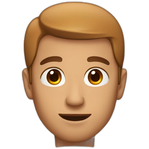 man with brown eyes emoji