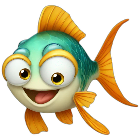 Happy fish emoji
