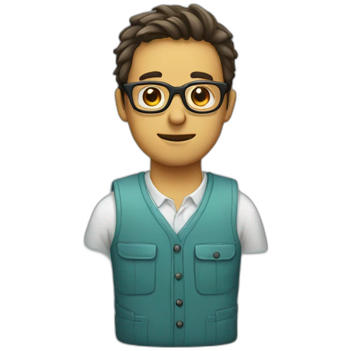 Fish Nerd with glasses emoji