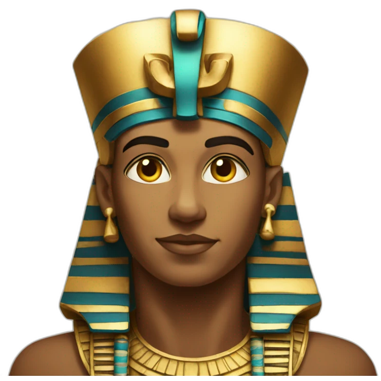 An Egyptian Pharaonic emoji