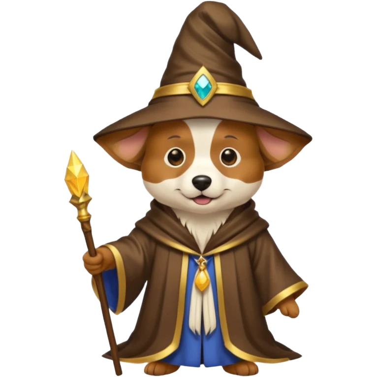 Dog wizard emoji
